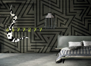 ZAG - Vinyl or fyber glass wallpaper _ N.O.W. Edizioni